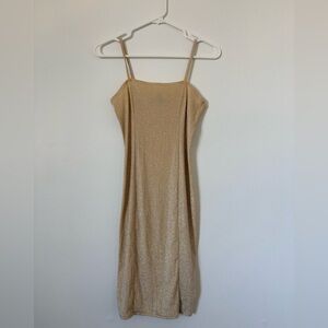 Forever 21 Gold Shiny Dress